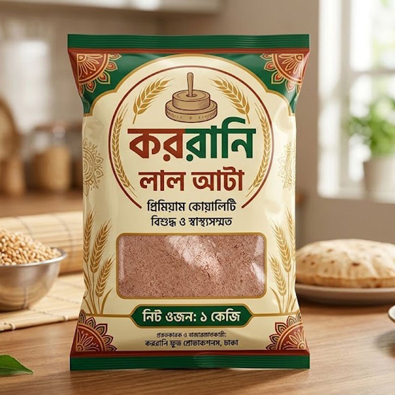 কররানি লাল আটা  ১ কেজি