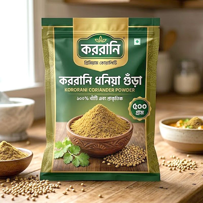 কররানি ধনিয়া গুঁড়া (প্যাক)  500 গ্রাম